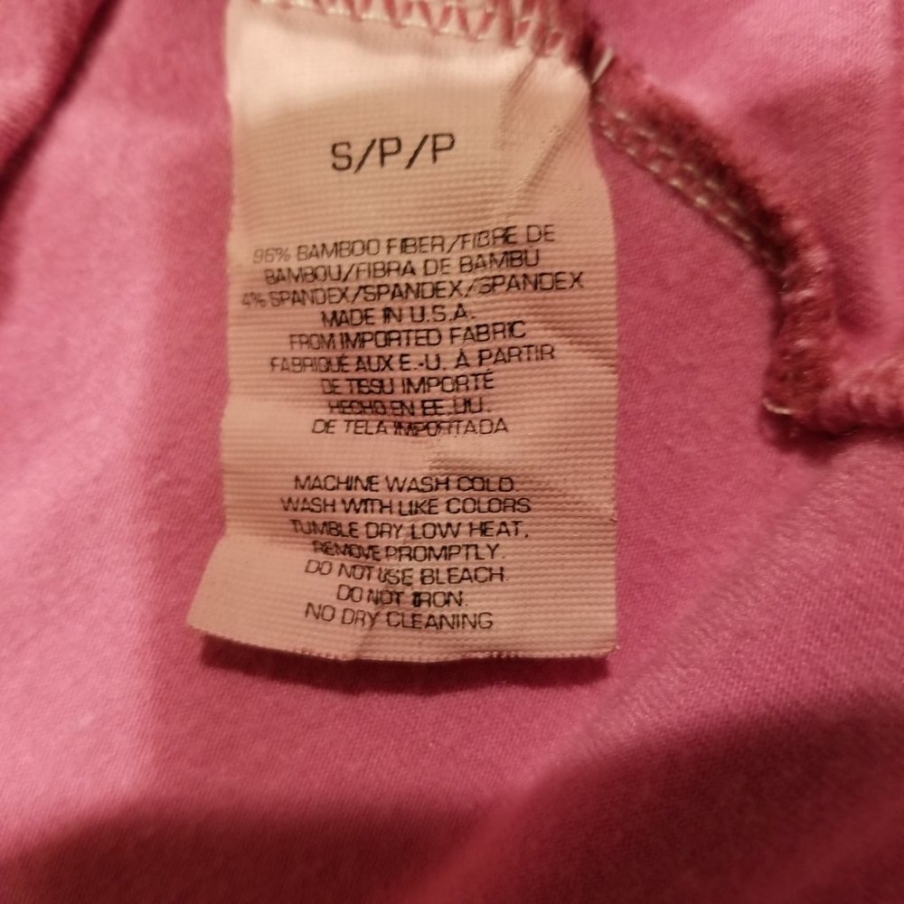 Bamboo Fila Racerback shelf bra camisole. S . Pink . Gently used - Picture 5 of 7